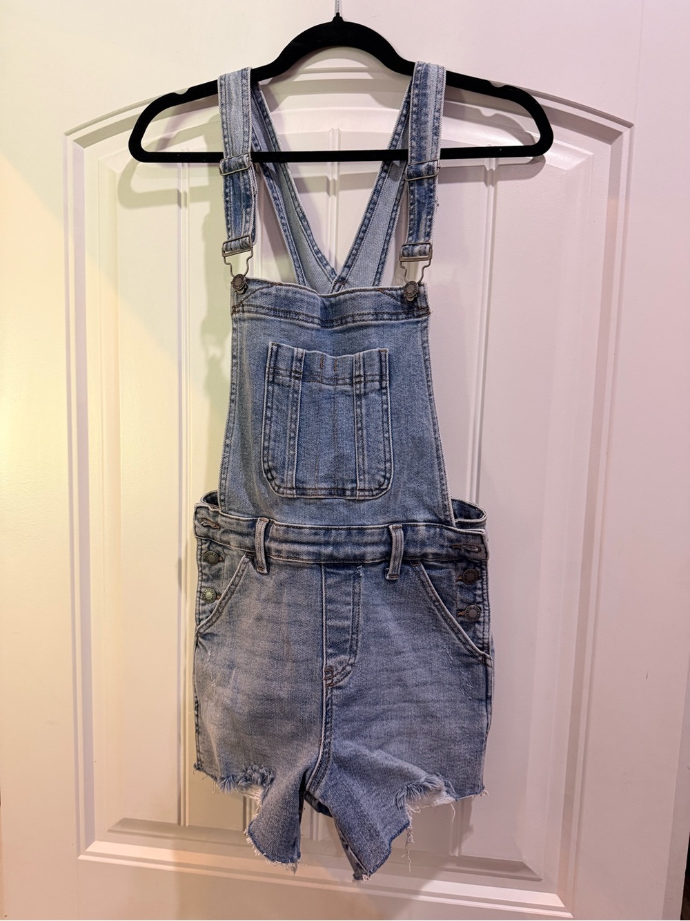 Judy Blue Light Wash Denim Short Overalls